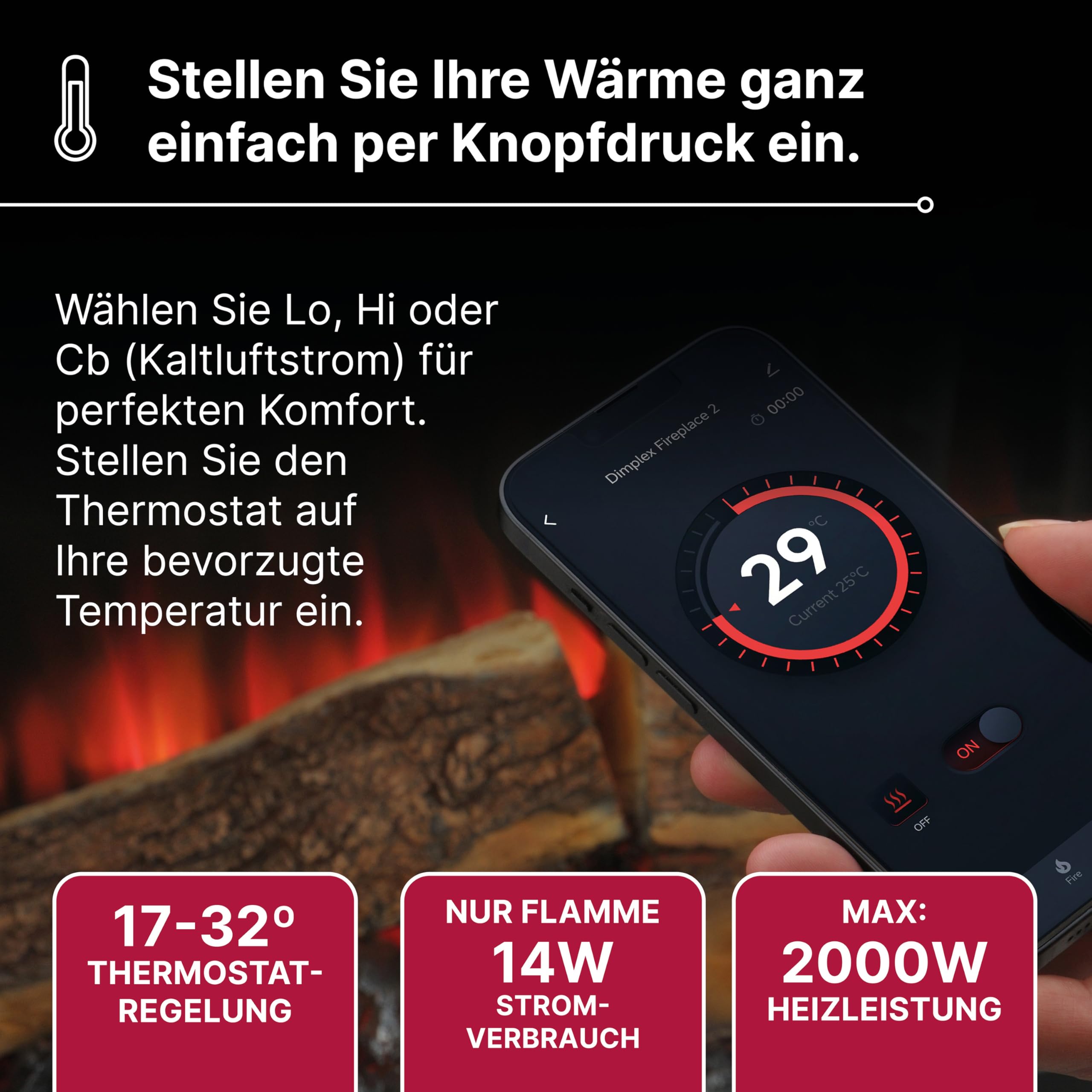 dimplex-optiflame-spark-26-elektrokamineinsatz-2000w-mit-app image 5