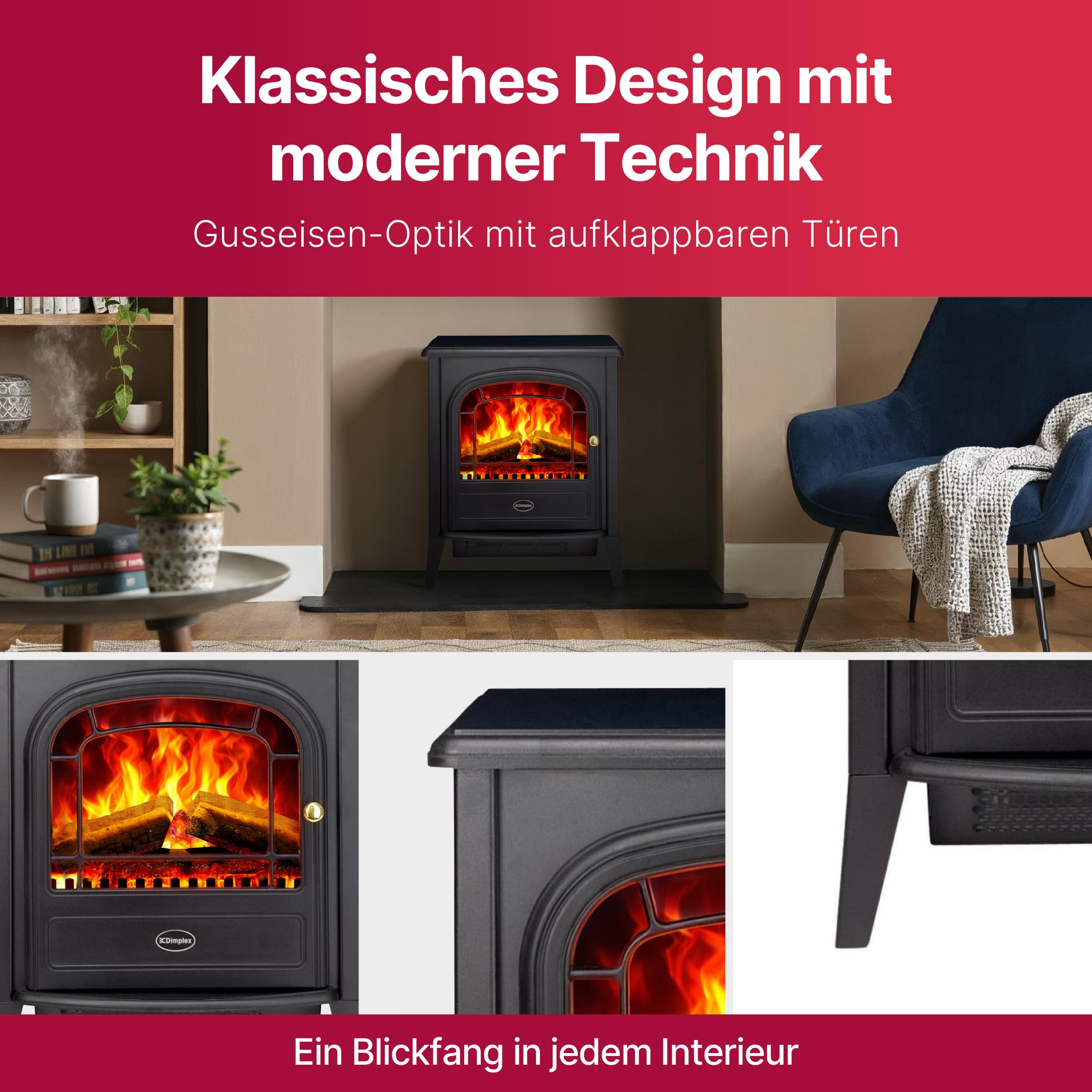 dimplex-optiflame-club-elektrokamin-holzscheit-glutbett-2kw image 7