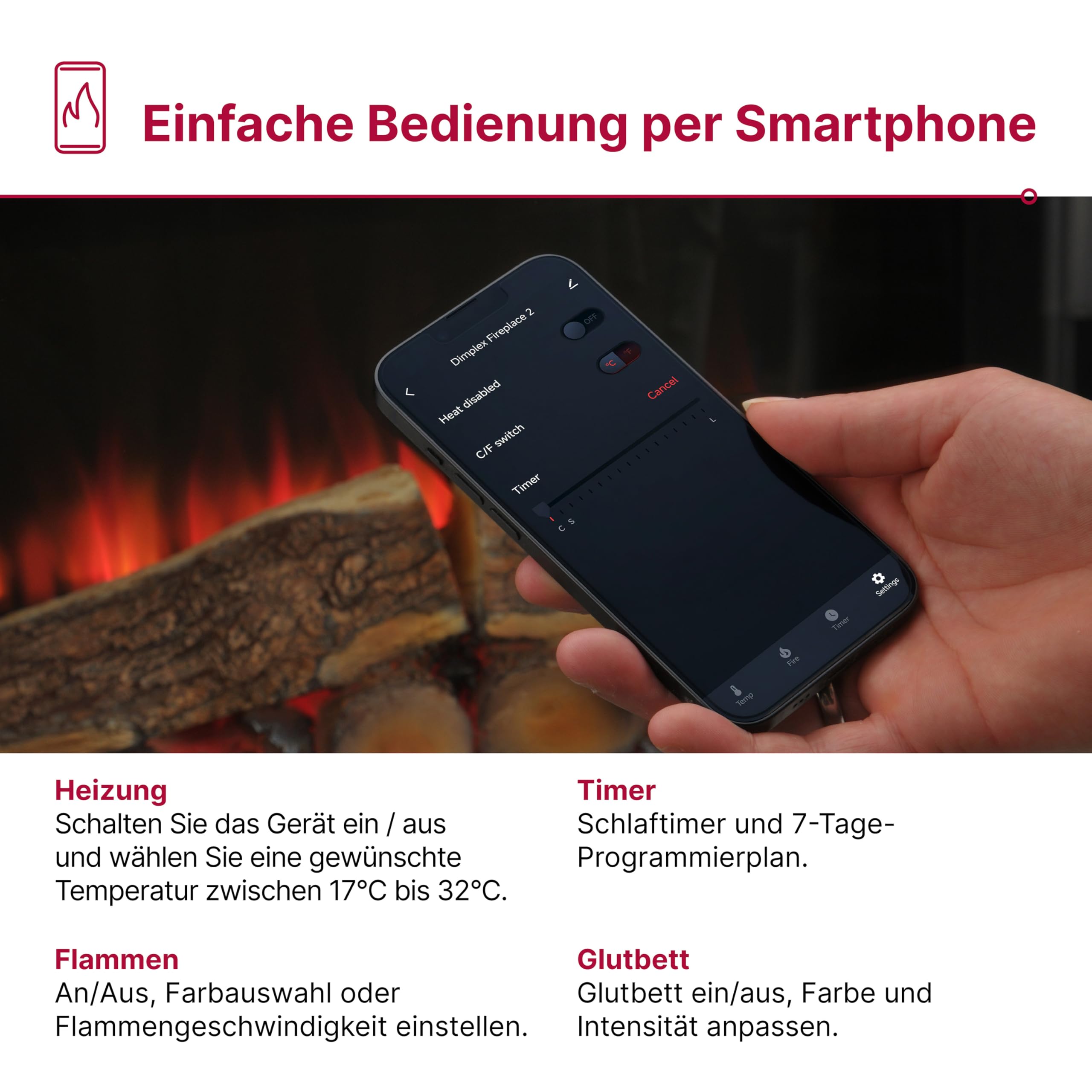 dimplex-optiflame-spark-26-elektrokamineinsatz-2000w-mit-app image 6