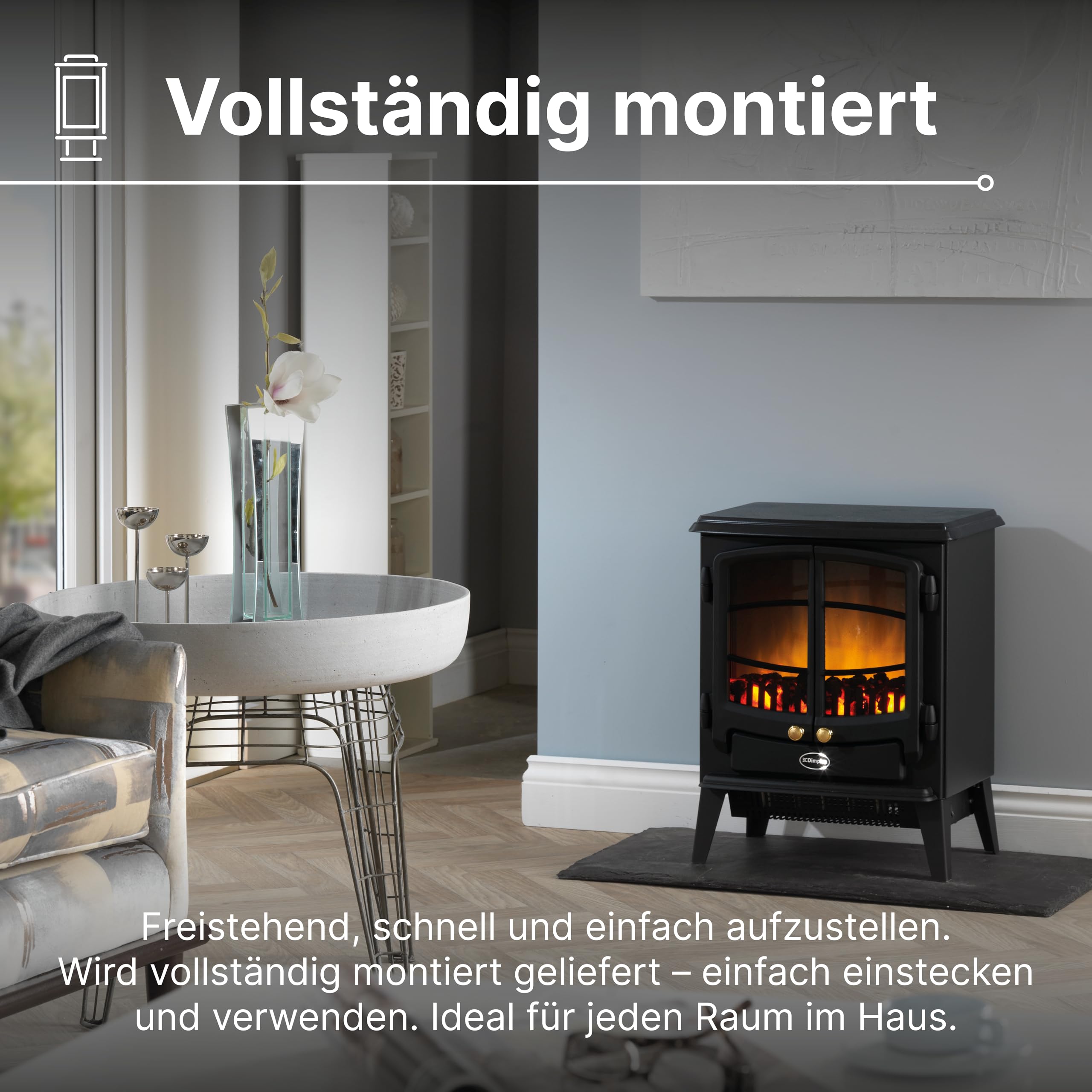dimplex-optiflame-tango-elektrokamin-freistehend-kohlebett-2kw image 8