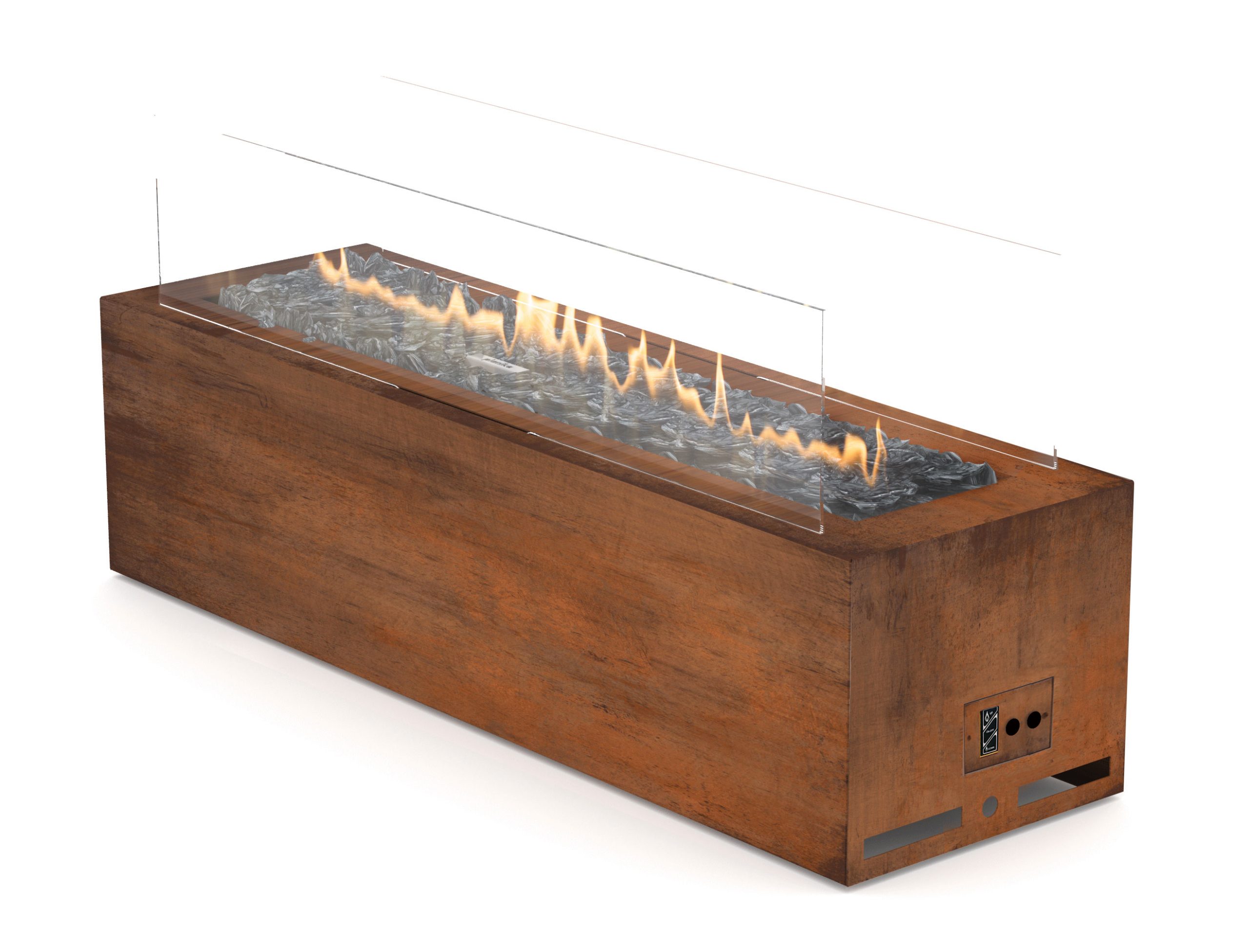 planika-galio-corten-automatic-ng-gaskamin-cortenstahl image 1