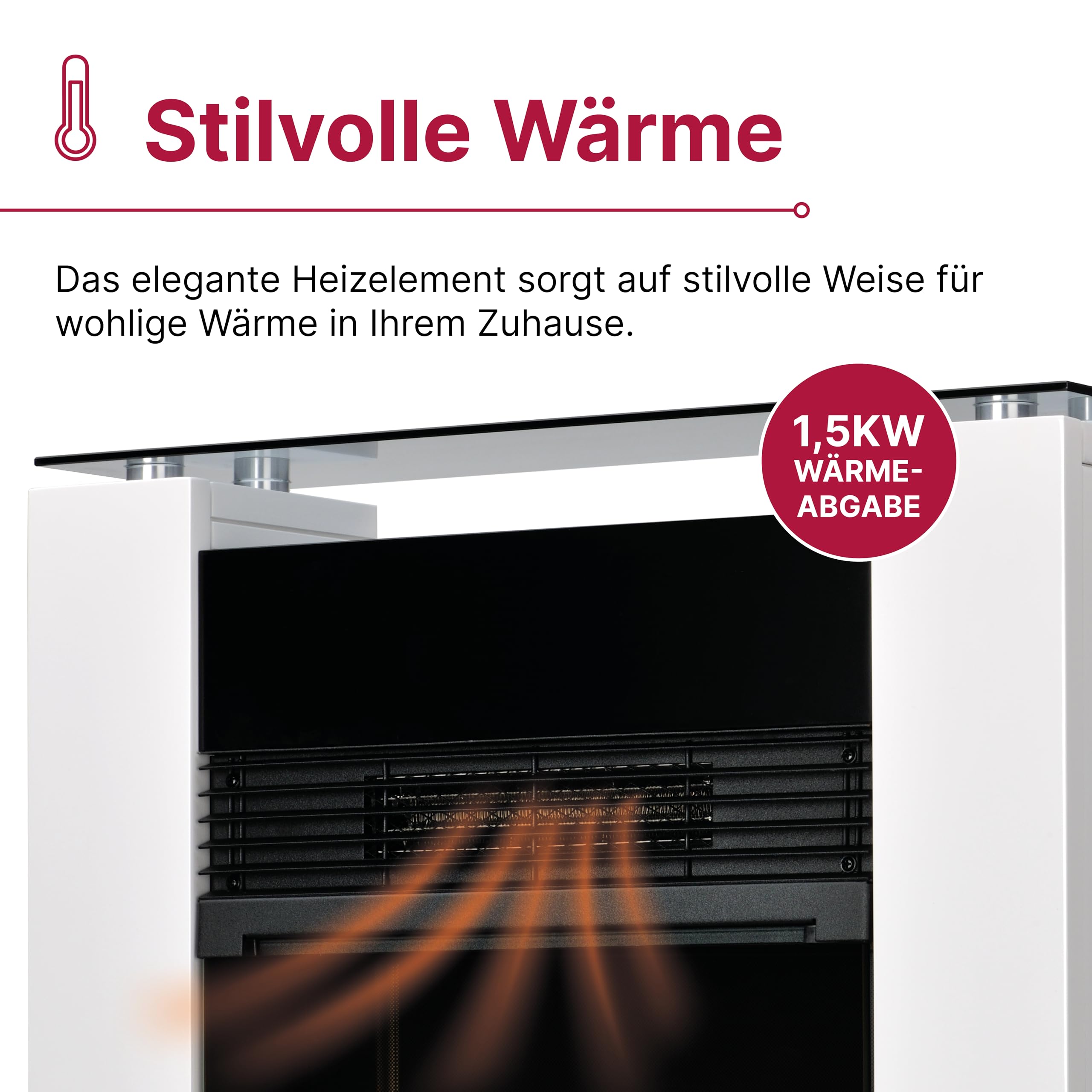 dimplex-gisella-elektrokamin-wei-freistehend-mit-heizung image 5