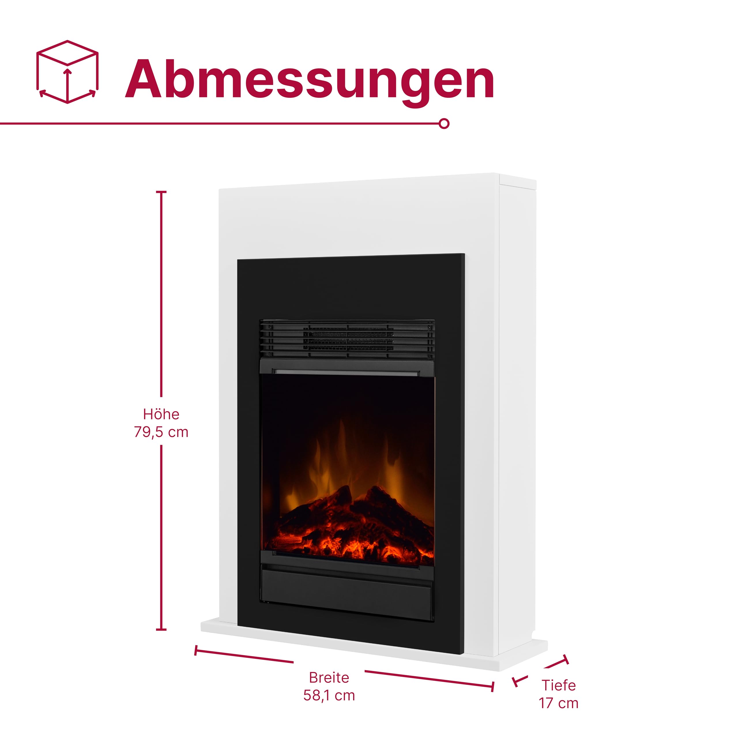 dimplex-optiflame-bellini-black-elektrokamin-mit-heizung-1500w image 8