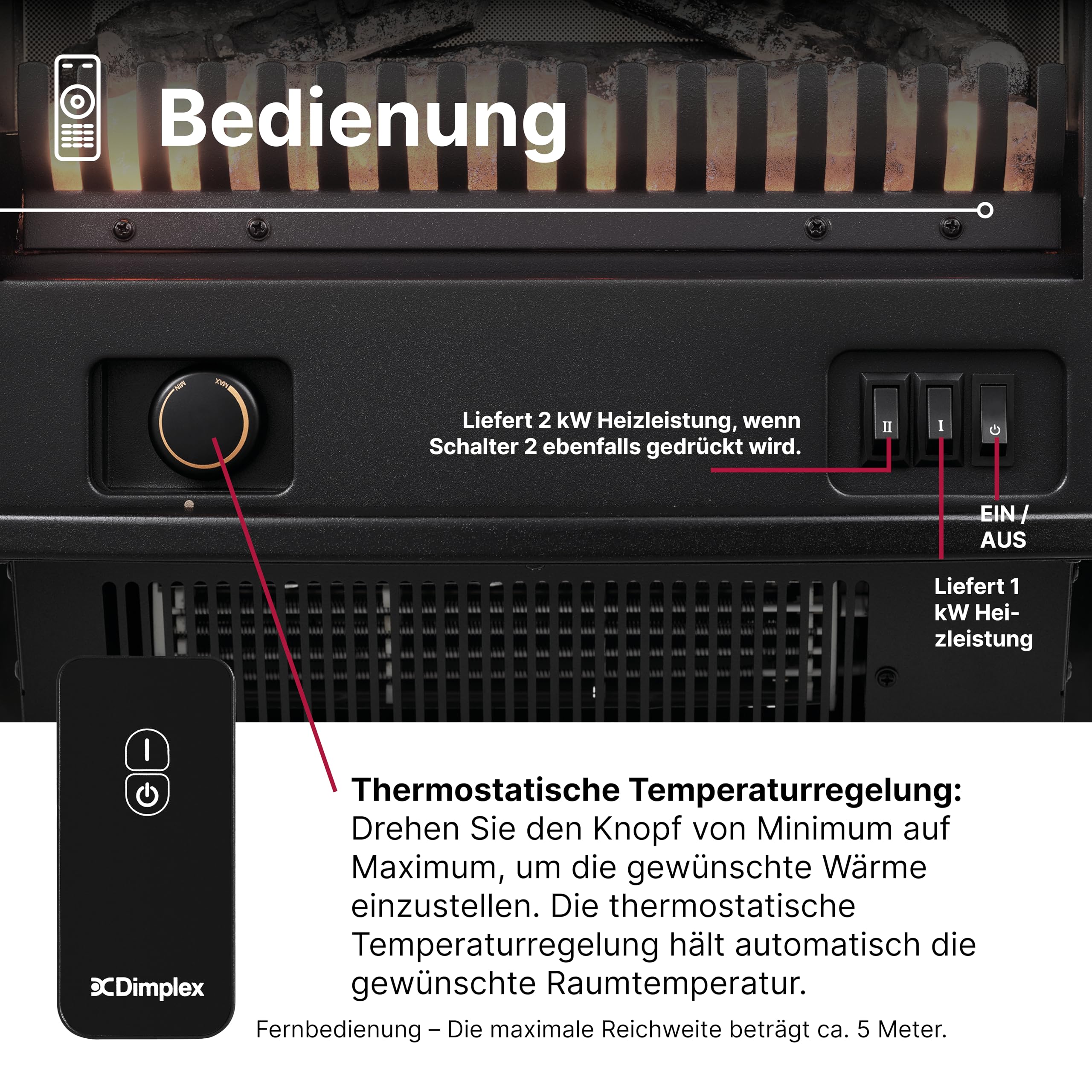 dimplex-optiflame-tango-elektrokamin-freistehend-kohlebett-2kw image 6