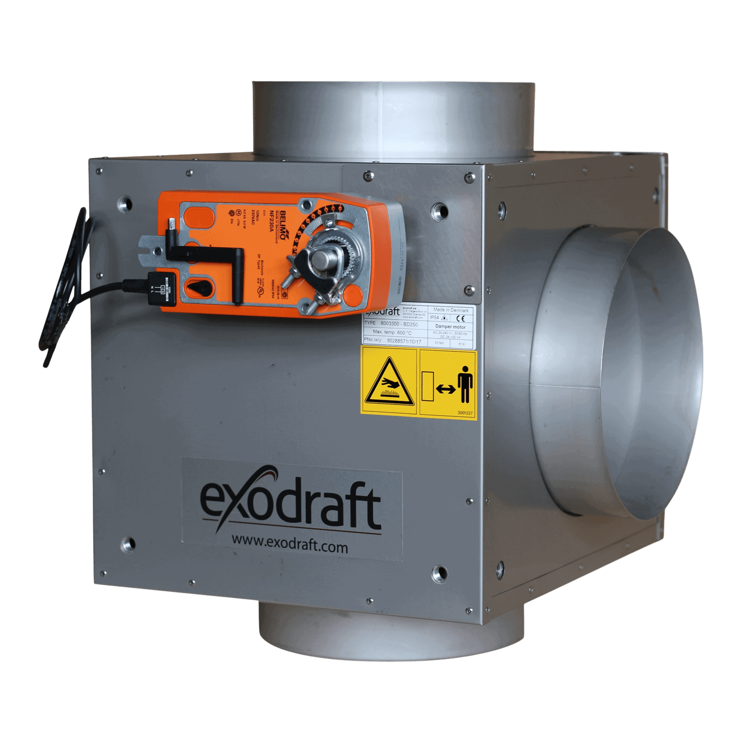 exodraft-bypassklappe-bd-nebenstromklappe-600-c-30-72kg image 1