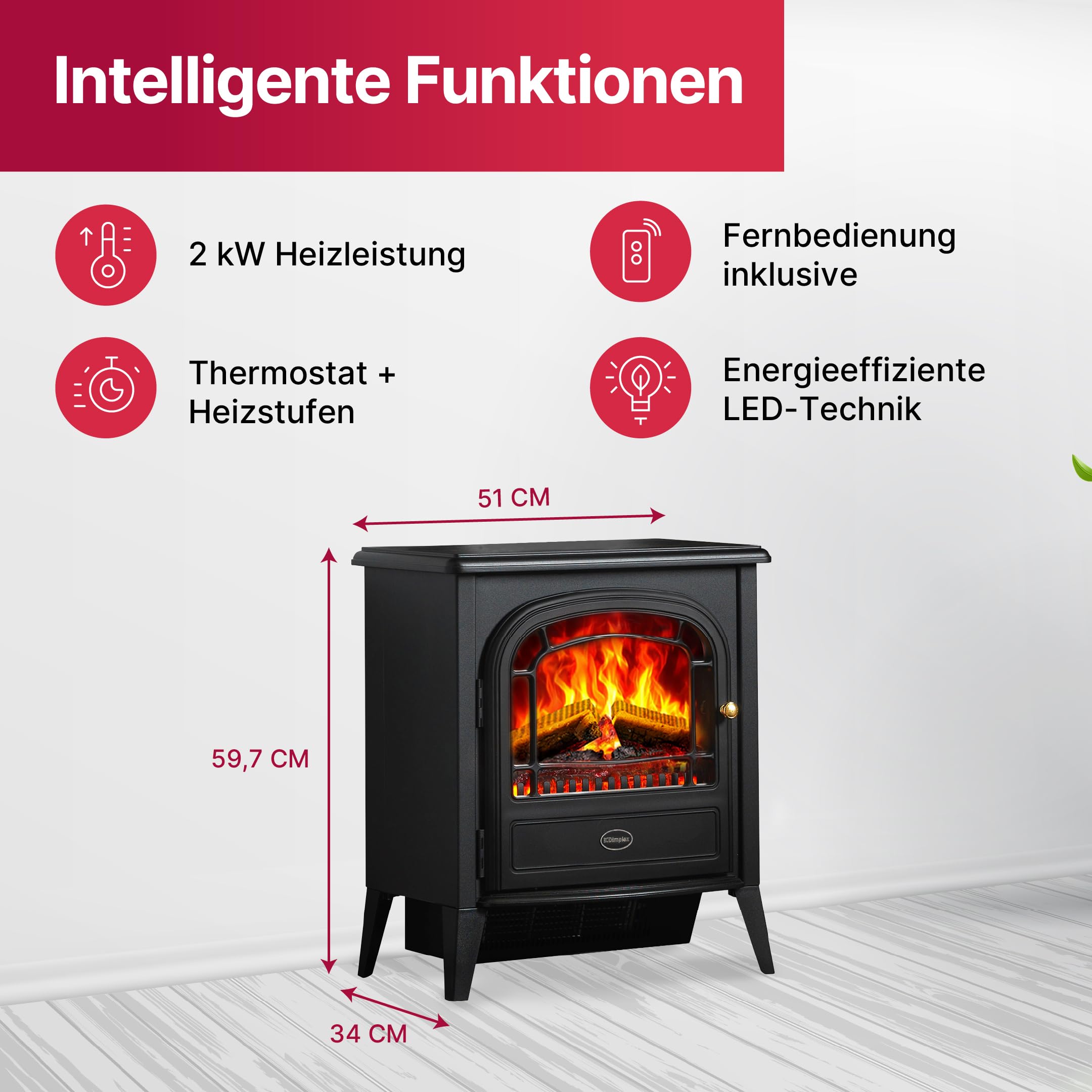 dimplex-optiflame-club-elektrokamin-holzscheit-glutbett-2kw image 8